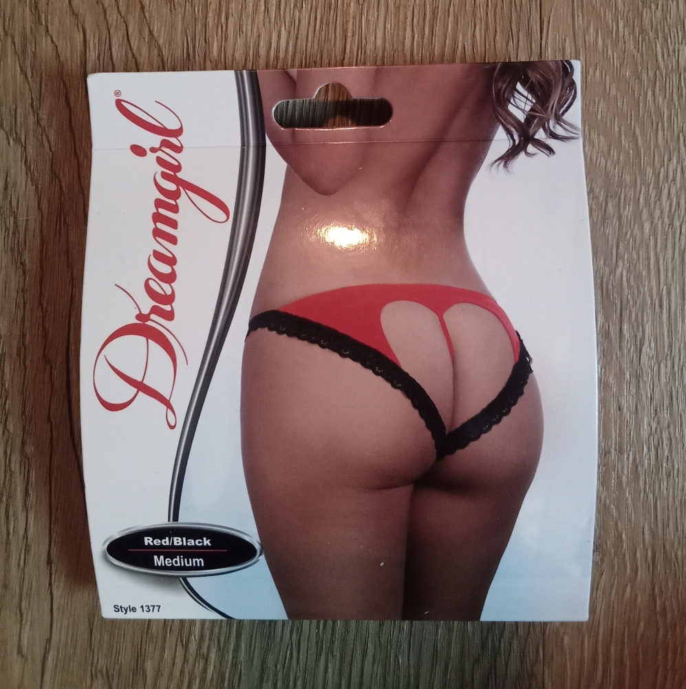 Dreamgirl Red and Black Panties